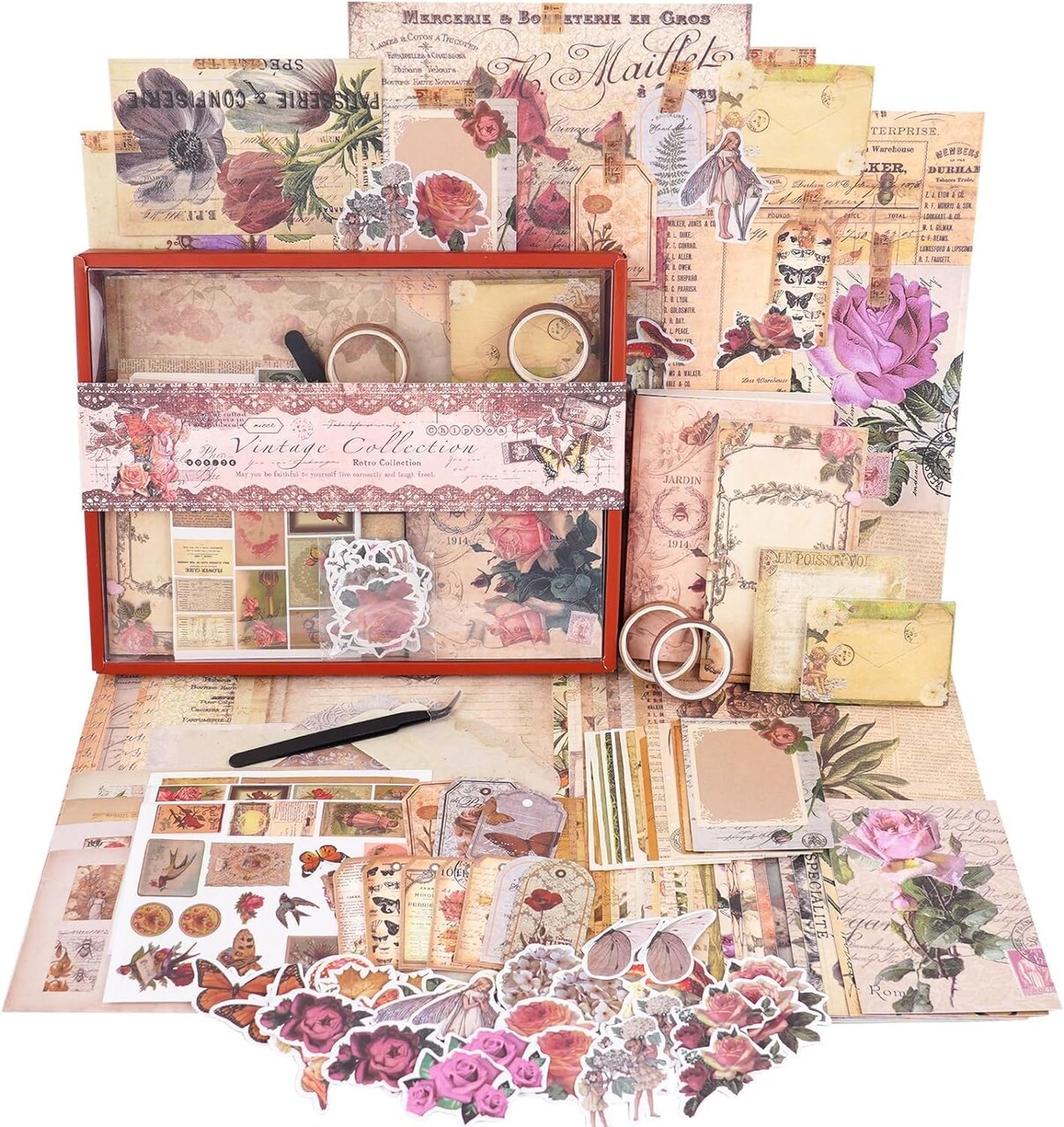 Scrapbooking Kit 202 PCS- (Rose Angel) 9.69 x 7.8 x 0.87 inches